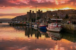 Sunrise over Conway Harbour