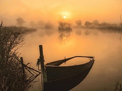 Early morning at he fishing lake