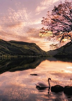 Sunrise over Llyn Padarn, Snowdonia