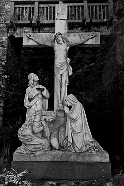 Christ's crucifixion, Conwy, North Wales
